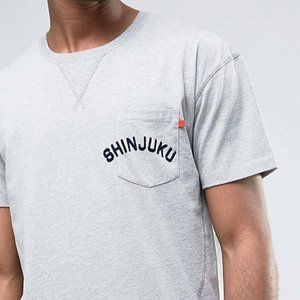 Jack & Jones Originals T-Shirt With Pocket and Asymmetrical Seam